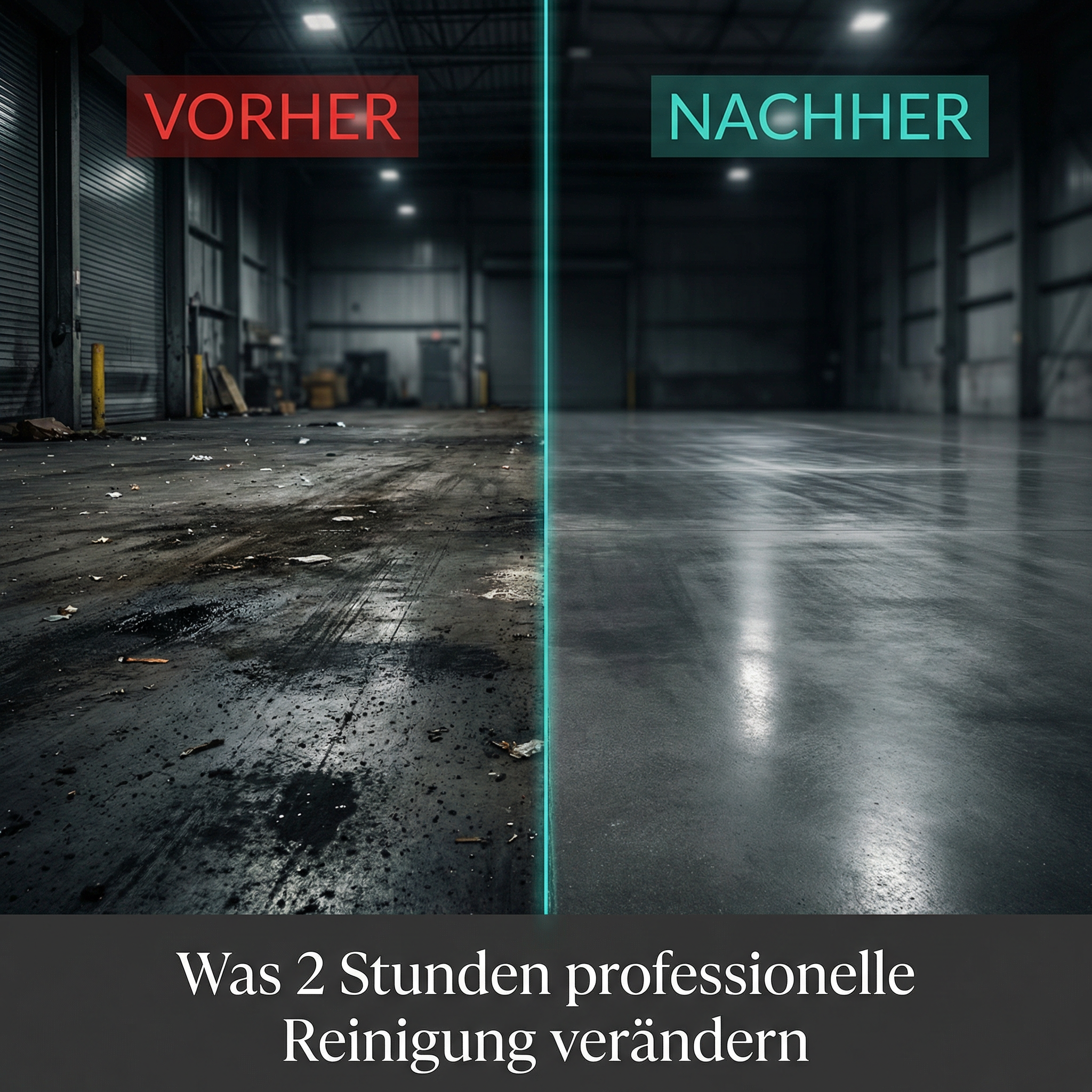 Vorher-Nachher Reinigung – SUP Facility